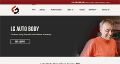 Desktop Screenshot of lgautobody.com